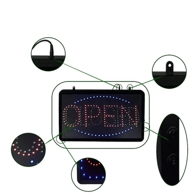 Super Bright Open Closed Animated Flashing LED Window Sign with and PCB Front Board