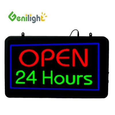 Animation Led Neon Open Sign with Hours Display Function Animation Front Board Acrylic
