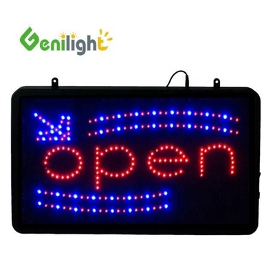 Animation Led Neon Open Sign with Hours Display Function Animation Front Board Acrylic
