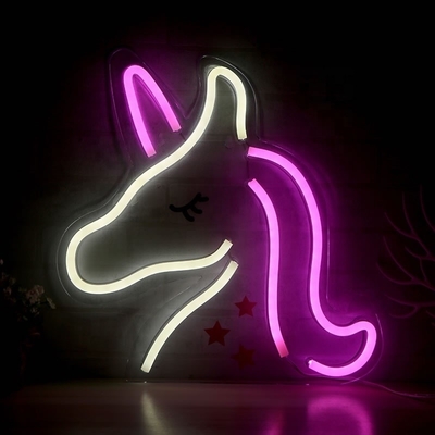 Power Consumption 1 Unicorn Neon Lights LED Sign Perfect for Animal Lovers and Gamers