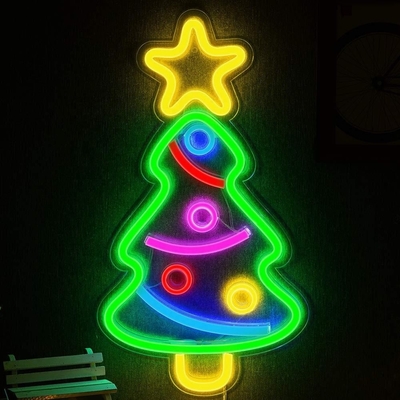Customized Christmas Tree Neon Sign Light for Party Decorations Bright and Festive