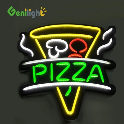 Custom Logo LED Pizza Sign with Long Lifespan  GLT-FNS002