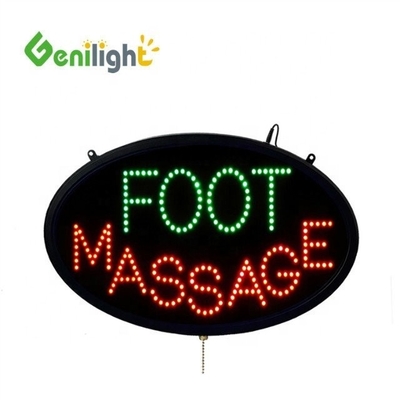 OEM Touch Screen LED Neon Foot Massage Open Sign with Animation and Power On/Off