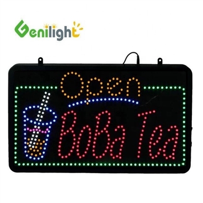 Custom LED JUICE BAR Open Sign with Flashing Animation Mode and Photo Media Selection