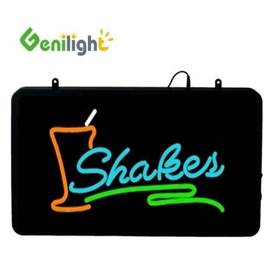 Custom LED JUICE BAR Open Sign with Flashing Animation Mode and Photo Media Selection