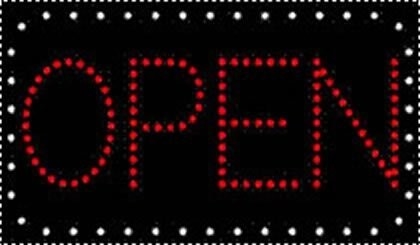 CE RoHS LVD Power Certificate Hanging Chain Sign Board for Indoor LED Open Signs