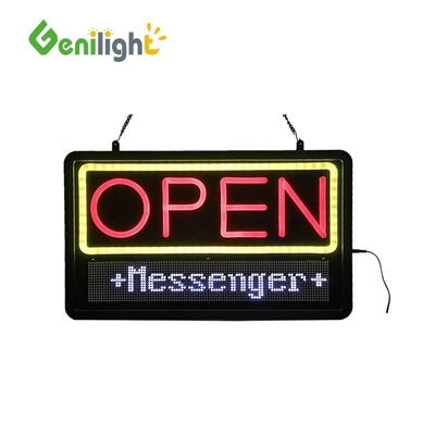 LED Open Signs with ON/OFF and Flashing Options in Bright Oval Shape 58*36 Panel Size