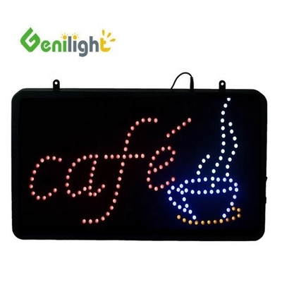 Single Color LED Emitted Light Open Neon Sign with Animation Display Function