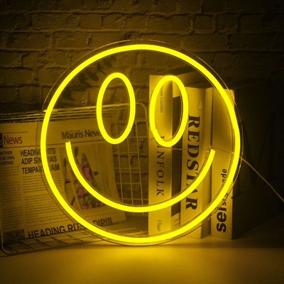 5V Voltage LED Smiley Face Sign Customized Wall Decor for Teen Girls Preppy Room Decor