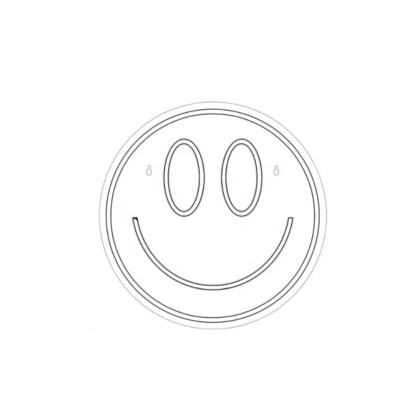 5V Voltage LED Smiley Face Sign Customized Wall Decor for Teen Girls Preppy Room Decor
