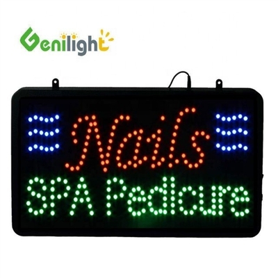 ABS Open-Mold Custom Indoor Animation Led Open Sign for Salon/Waxing/Spa/Nails Store