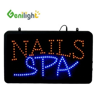 ABS Open-Mold Custom Indoor Animation Led Open Sign for Salon/Waxing/Spa/Nails Store
