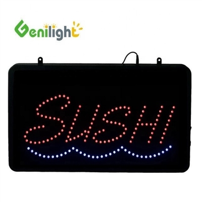 53*45cm Custom LED Neon Open for Fishing Tackle Shop ABS Outframe and Animation Display Function