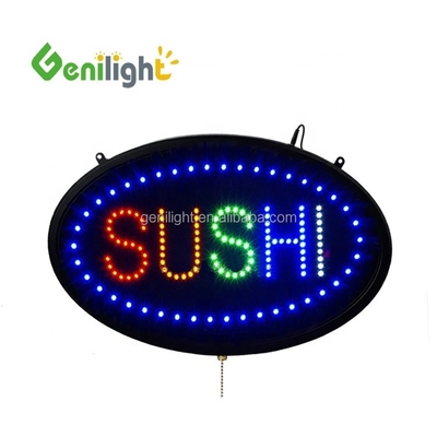 53*45cm Custom LED Neon Open for Fishing Tackle Shop ABS Outframe and Animation Display Function