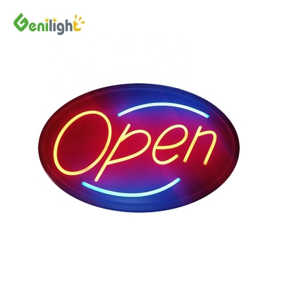 Animated Neon LED Sign Board with Remote Control Oval Shape 56*33 cm Screen Dimension