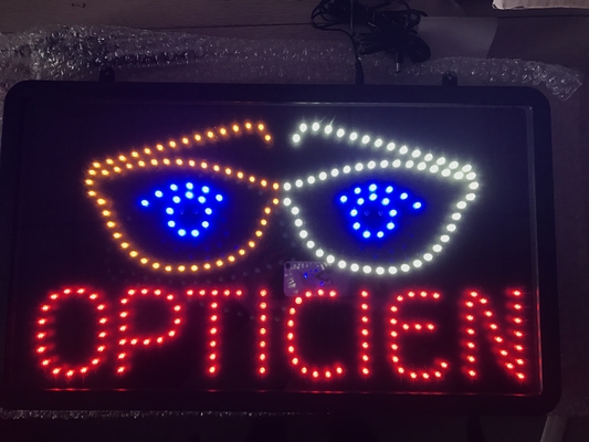 Pixel Pitch 22*13inch LED Eyebrow Threading Sign CE RoHS LVD Certified for Indoor