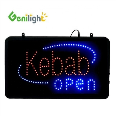 Genilight Indoor 56*33cm Advertising Kebab LED Letter Sign with ABS Open-Mold Outframe