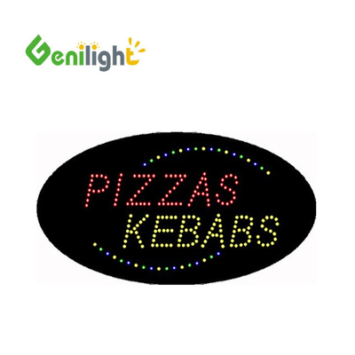 Genilight Indoor 56*33cm Advertising Kebab LED Letter Sign with ABS Open-Mold Outframe