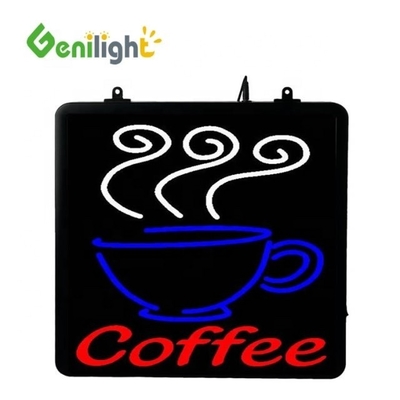Flashing and Static Illuminated LED Coffee Cup Neon Sign with Customization Options