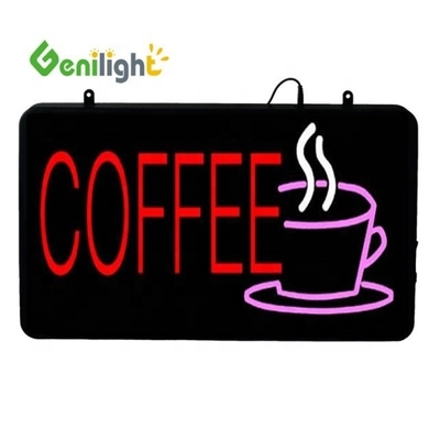 Flashing and Static Illuminated LED Coffee Cup Neon Sign with Customization Options