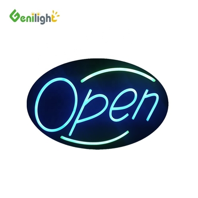 Colorful Genilight Open Sign Neon LED Business Animated Motion Advertising Displays Panel 56*33cm