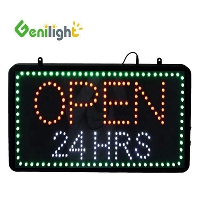 Animation Display Function High Lighted Custom LED Open with Hour Neon Sign