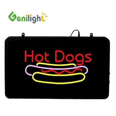 Deco Style Custom LED Ice Cream Cakes Neon Sign with Acrylic Front Board Display