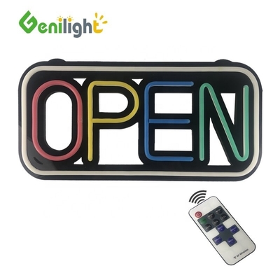 Contrast Ratio Full Color Open Neon Sign with Remote Control and Adjustable Brightness