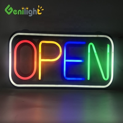 Contrast Ratio Full Color Open Neon Sign with Remote Control and Adjustable Brightness