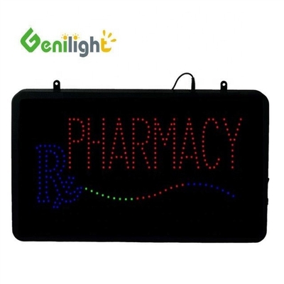 Bright 5mm LED Touch Screen Flashing Pharmacy Hanging Door Sign Board for Pharmacy