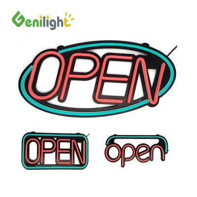 AC 110 V--240 V Voltage Multicolor LED Open Neon Sign with Power Supply and Custom Design