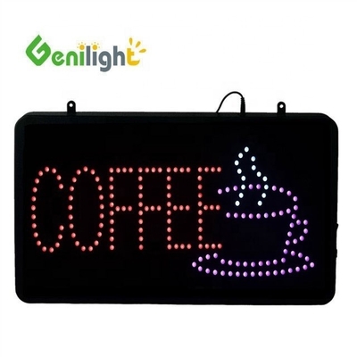 Animation Display Function DC 12V Indoor LED Cafe Neon Sign with ABS Open-Mold Outframe