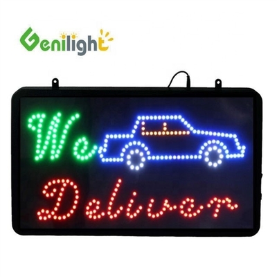 22*13inch LED CAR WASH Open Sign Pixel Pitch Genilight's Top- Product for Indoor