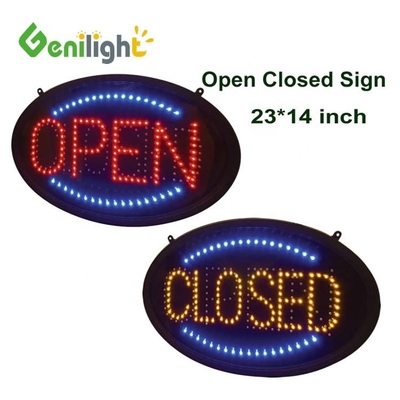 LED Open Signs Let Customers Know You Are Open For Business with 23 x 13 Inches Oval Shape