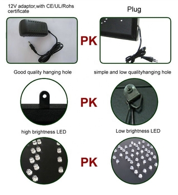1 Power Consumption Rectangle Flashing Color LED Open Pizza Shop Window Business Sign