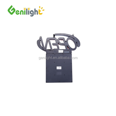 Acrylic LED Neon Open Sign with Hours 12V Input Voltage Easy and Fashional Design 54x52cm