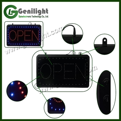 Indoor Advertising 56*33cm RGB LED Moving Open Sign with Long Lifespan from Original