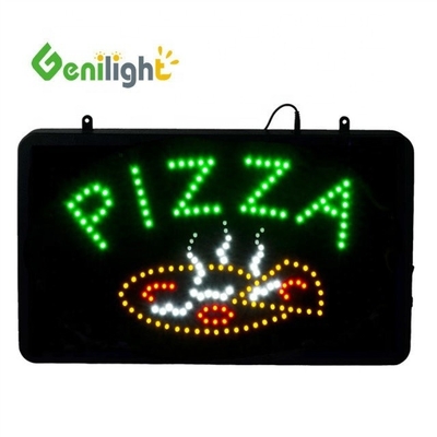 Customized Shape LED Lighting Pizza Display Sign for Store Window in PC Material