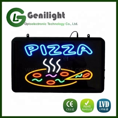 Rechargeable Battery Powered 12V Custom Pizza Neon Sign CE ROHS LVD Certified