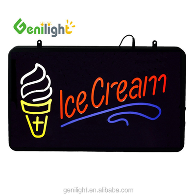 Customized High Visibility LED Ice Cream Sign with Lamp Light Source