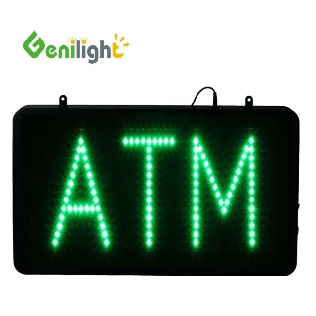 58*36 Panel Size Single Green LED ATM Open Display Sign for OEM at Affordable
