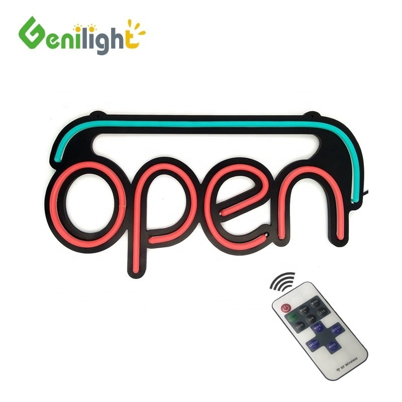 Genilight 48*25cm Indoor Used Neon Sign Light Wall Window Decor 10 Kind Change Function