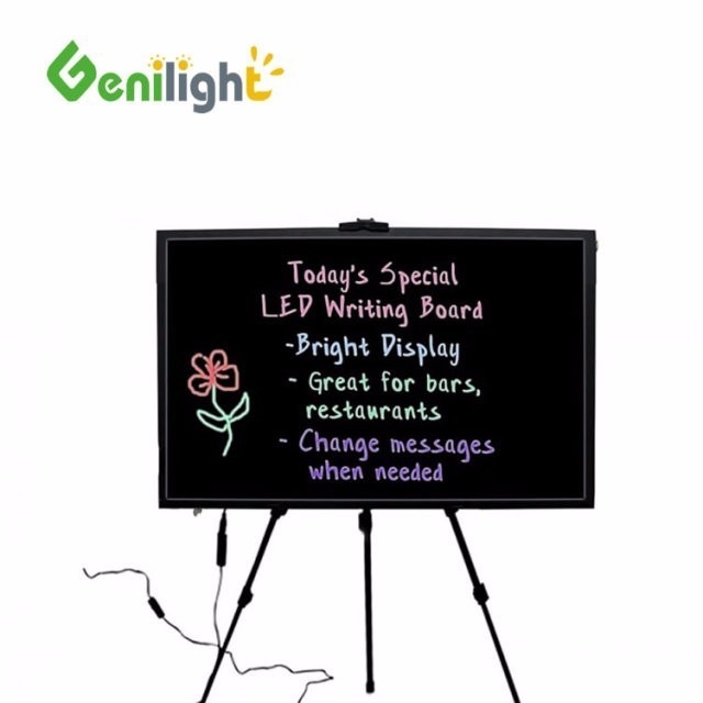 Rectangle Function Ultra-thin LED Writing Board by Genilight in with 12 Twinkle Types