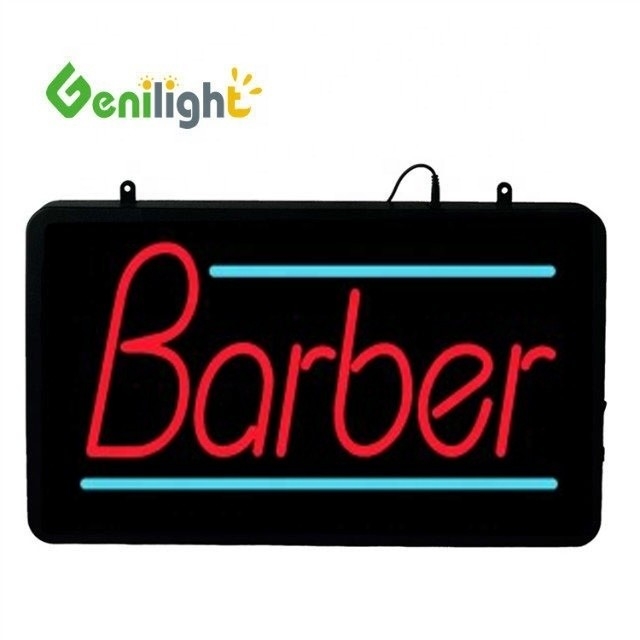 Genilight 56*33 cm LED Neon Sign for Barber Shop Eye-Catching and Effective Marketing