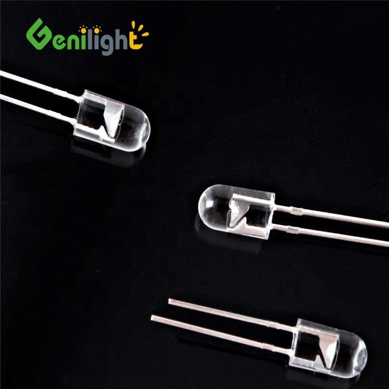 F3 3MM 2-Pin Highlight LED Light Bulb Emitting Diodes Red/Green CC -40-60 Capacitance Vr