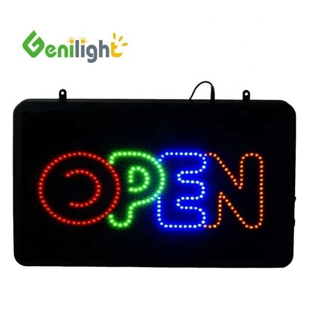5mm Superbrightness LED Custom Size Multi Color LED Open Sign for Display