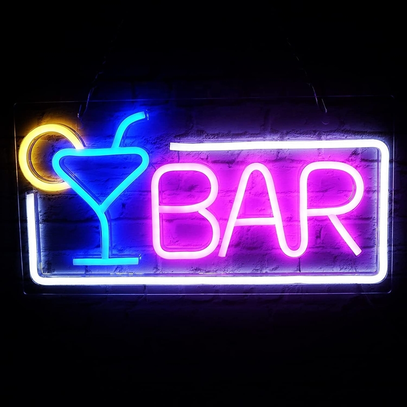 Dimmable LED Neon Light for Home Bar Wall Decor USB Powered Neon Bar Signs