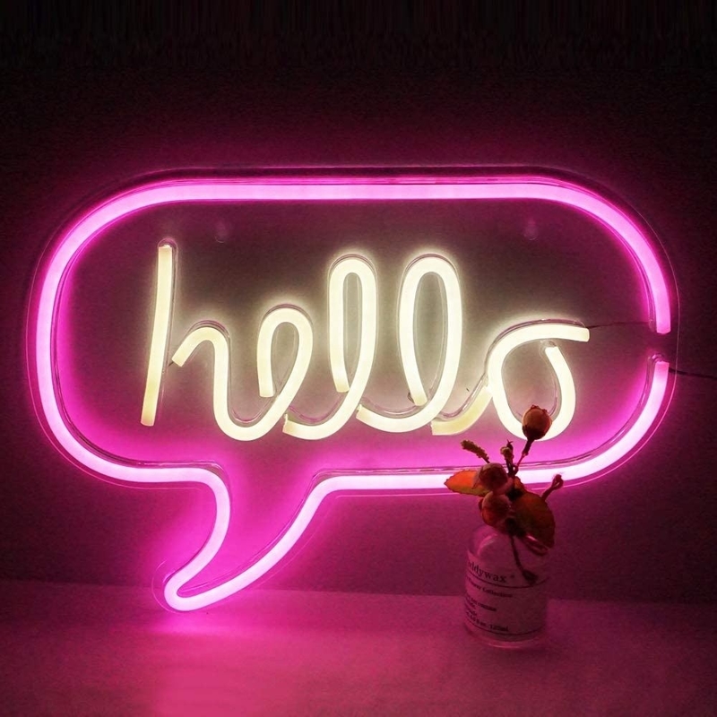 Power Consumption 1 Customized Neon Light Sign Lamp for Bar Real Glass Bed Wall Decor Room