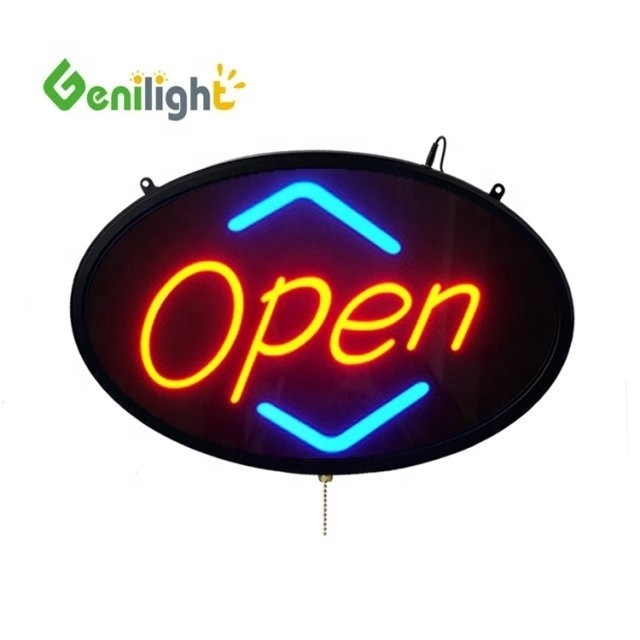 Photo Media LED Neon Open Signs with 2 Kind Change Functions and Acrylic Material