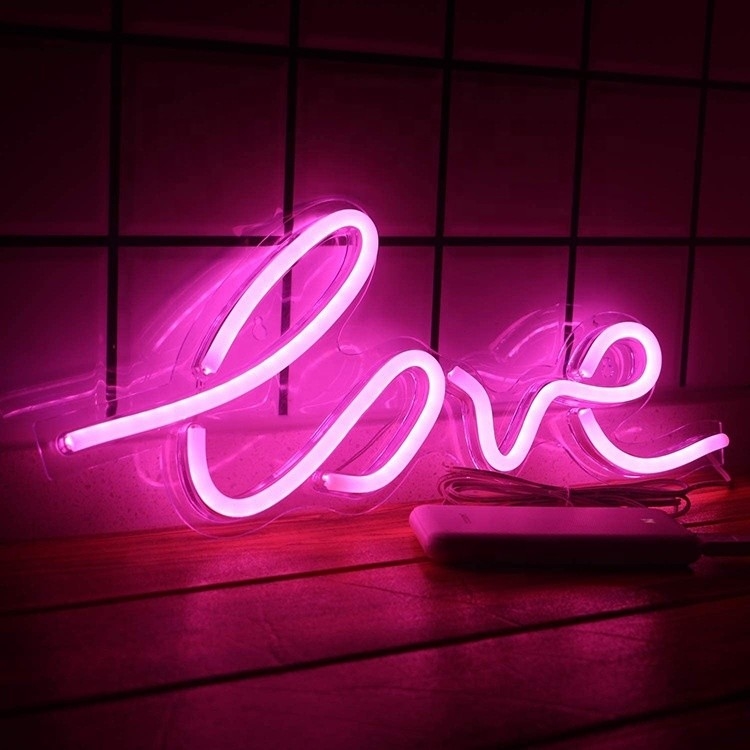 50000 Hours Life Span Business Neon Sign Large LED Love Light for Personalized Design